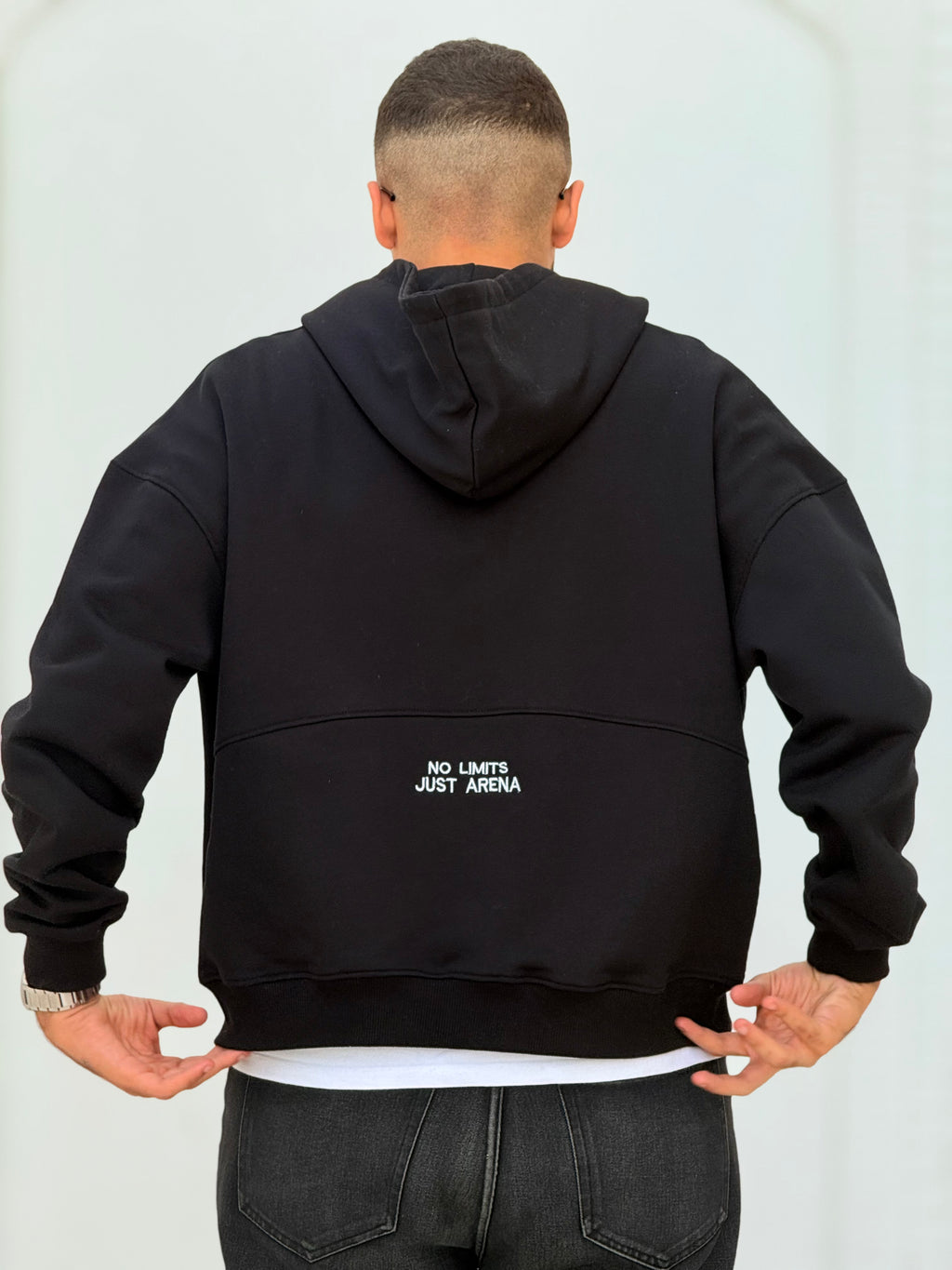 Zipper Hoodie Balck