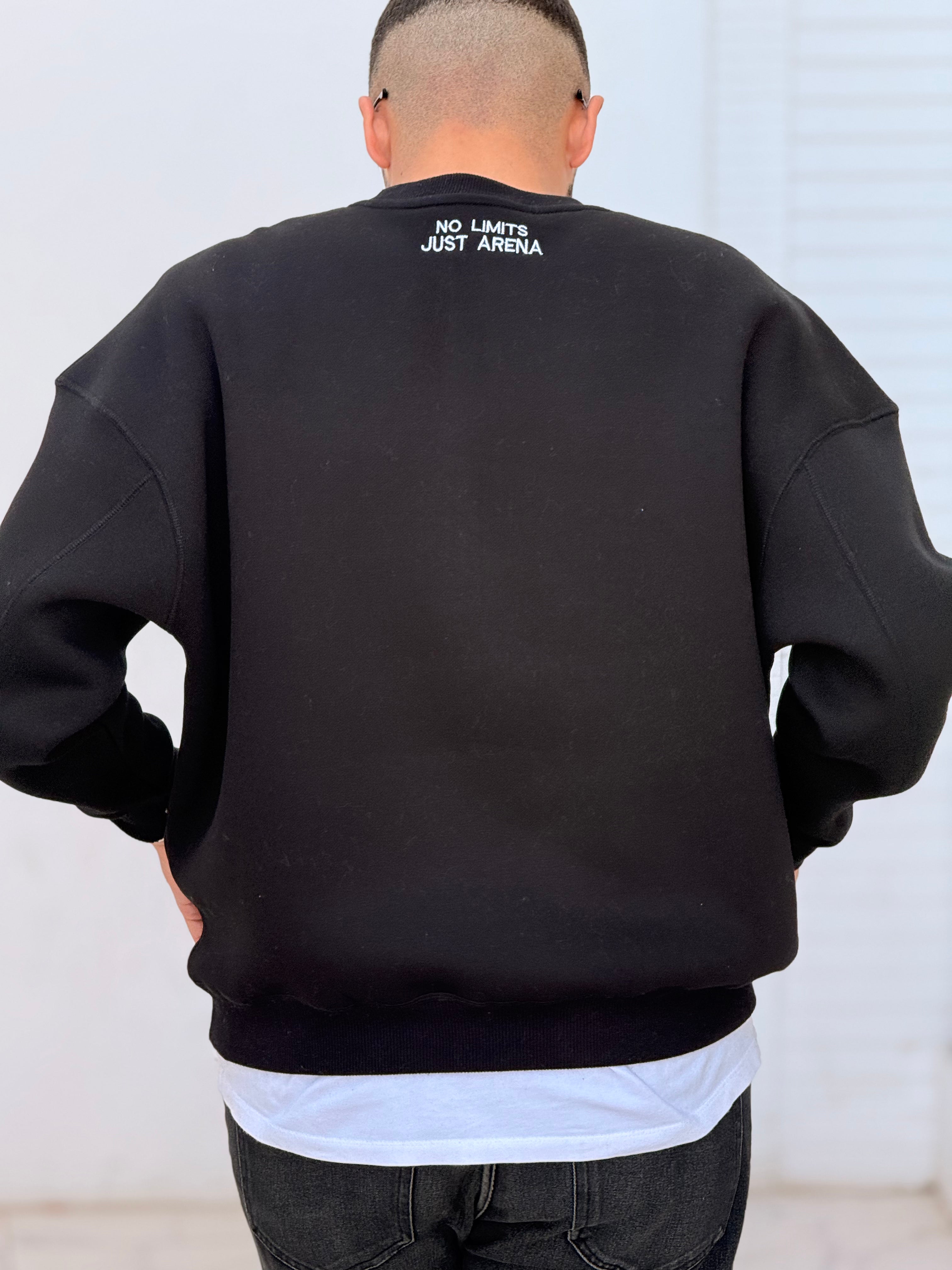 Balck Round Oversized Hoodie