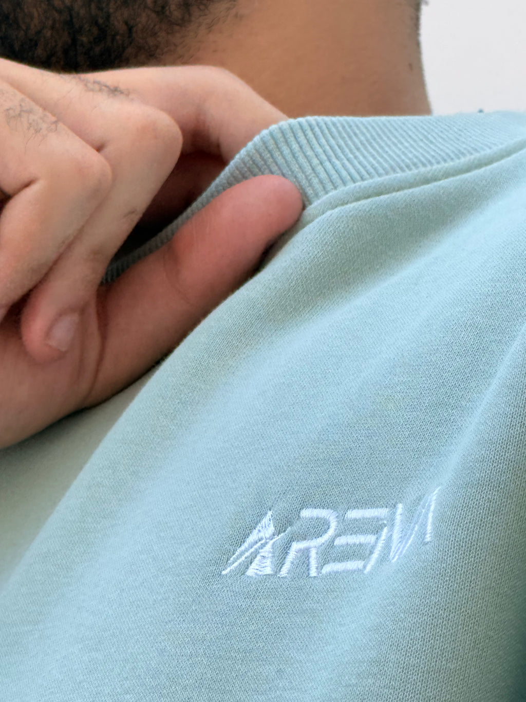 Mint green Round Oversized Hoodie