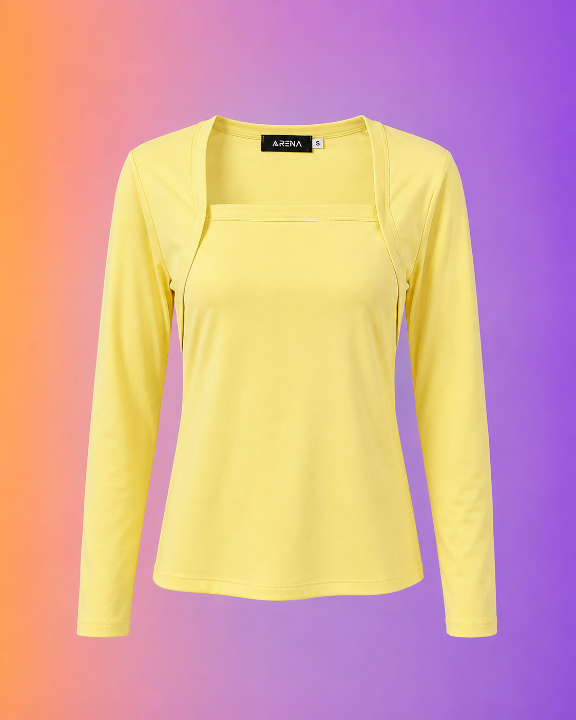 Woman Top square neck long sleeve