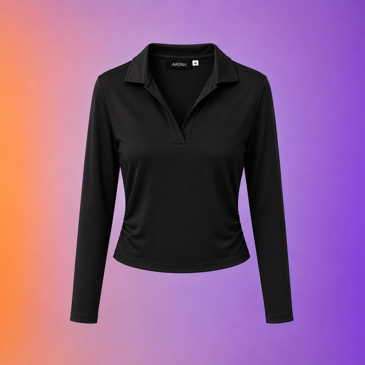 Woman top v neck long sleeve