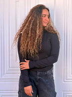 Woman Top V Neck Long Sleeve