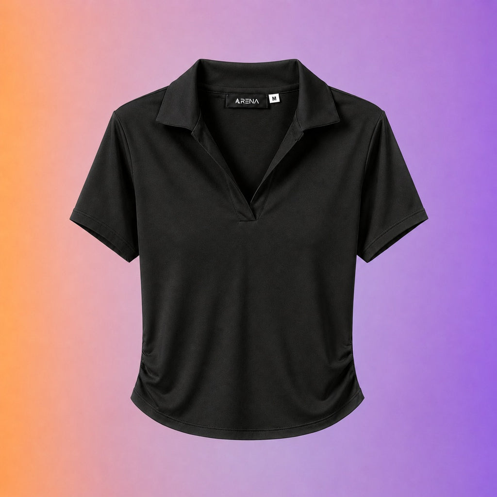 Woman top v neck short sleeve