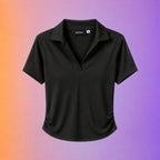 Woman top v neck short sleeve