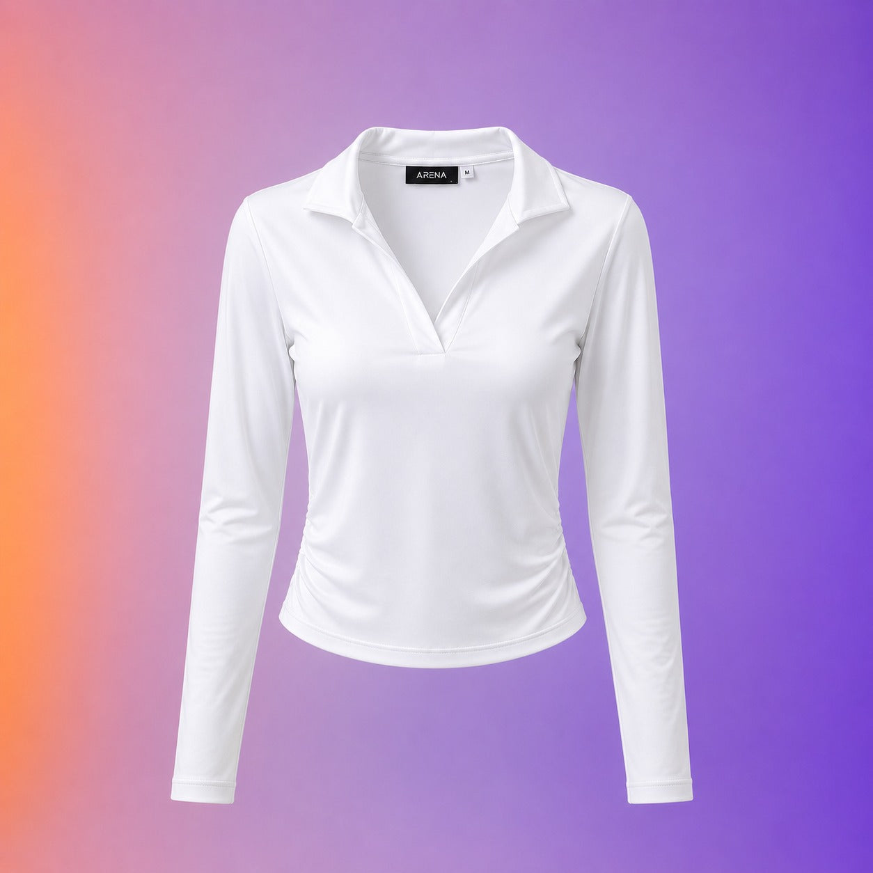 Woman top v neck long sleeve